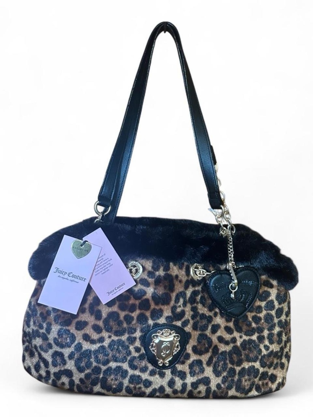 Juicy Couture “Glamour Gang Satchel” Bag, Leopard Print